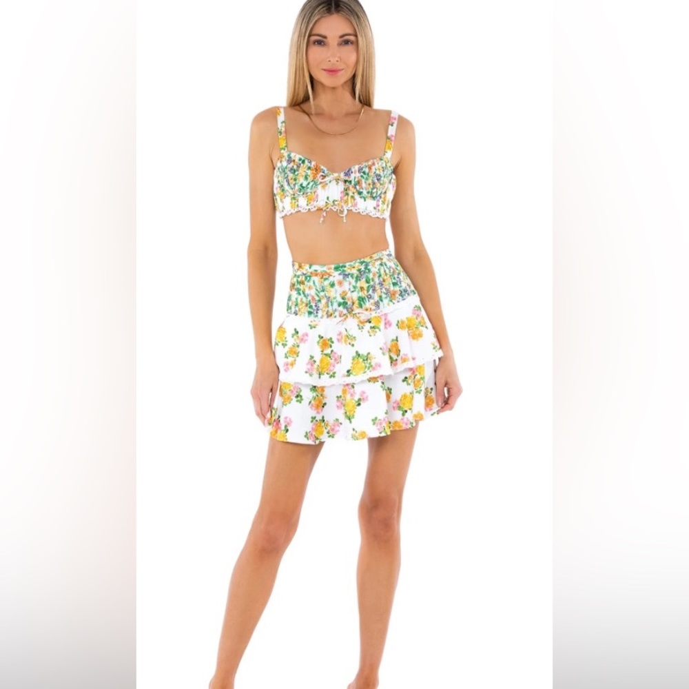 For Love & Lemons Rosalyn Skirt Size XS